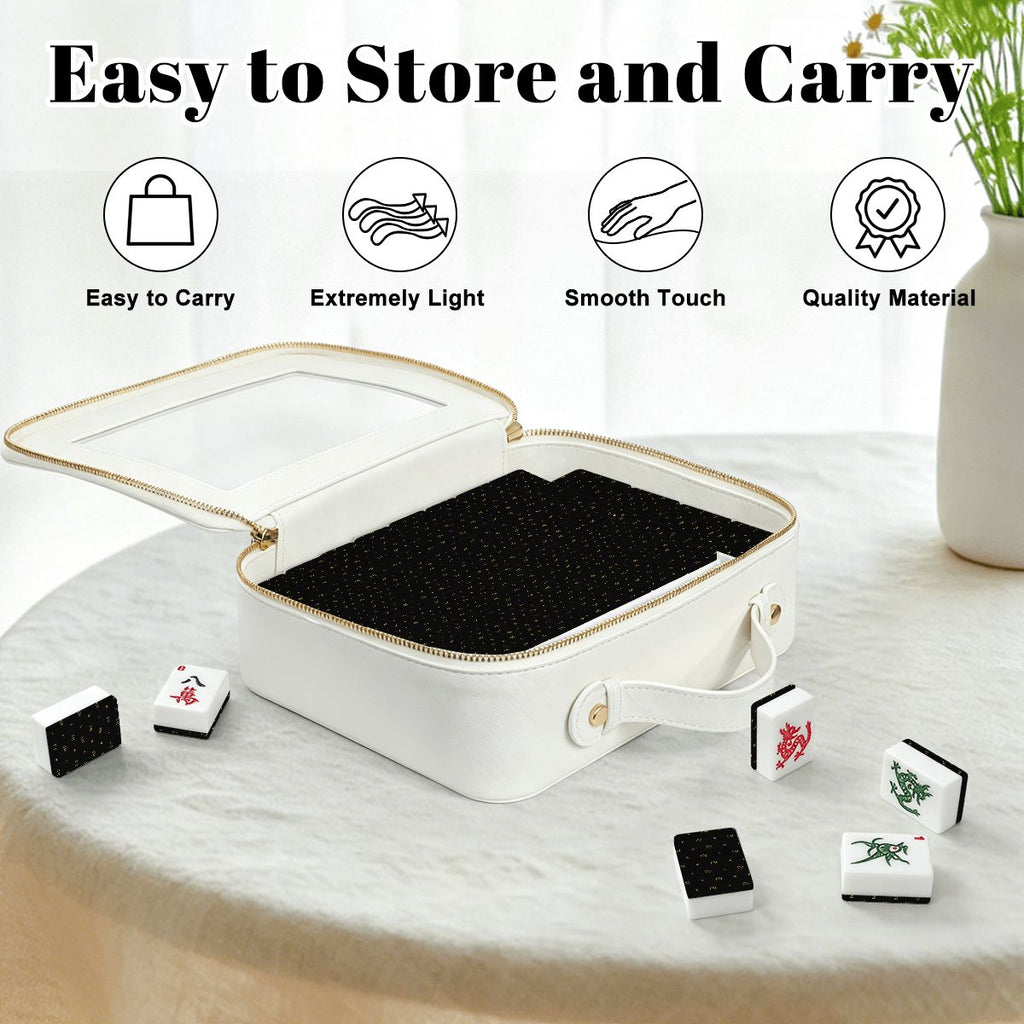 The Signature Set | Black & Gold Monogram American Mahjong