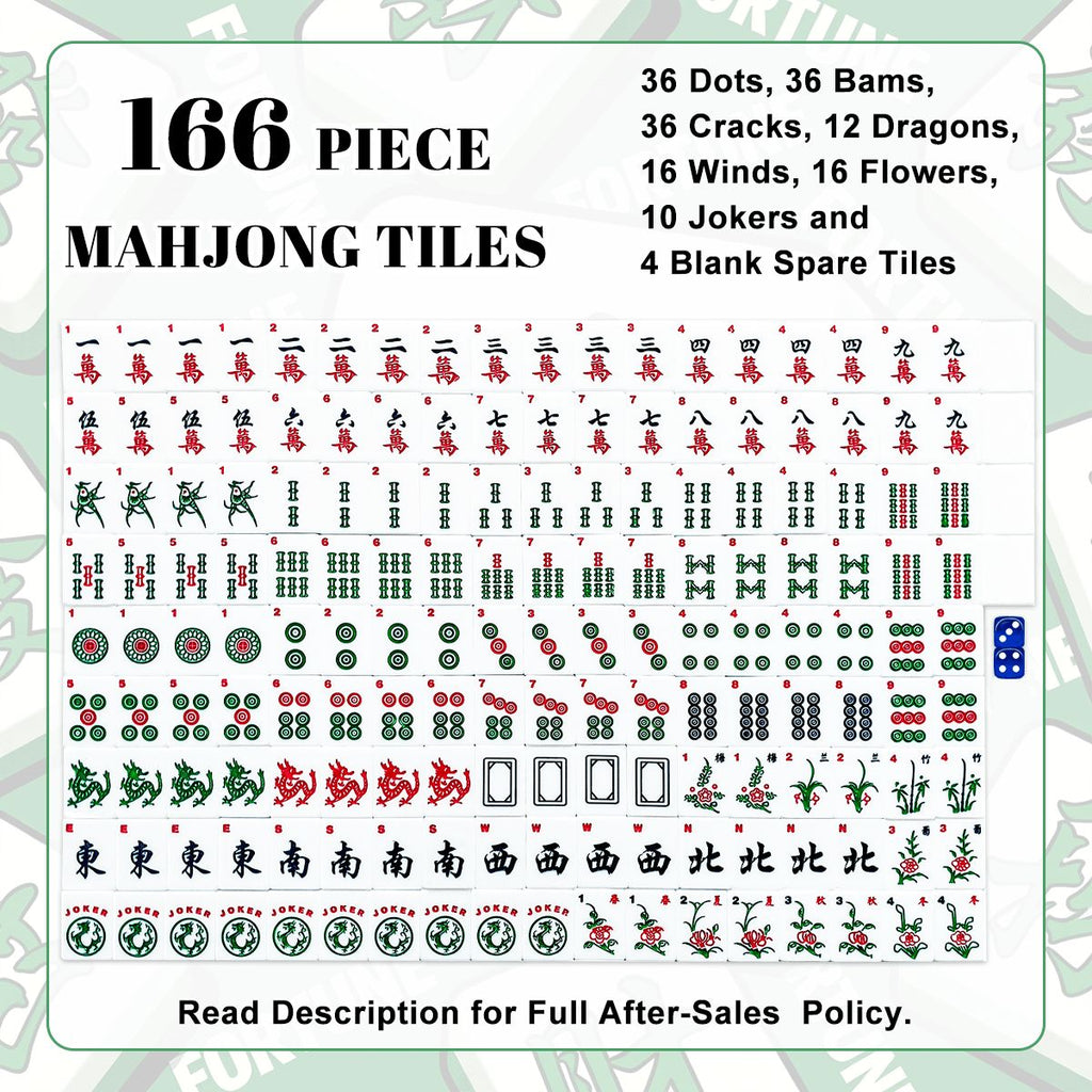 The Signature Set | Black & Gold Monogram American Mahjong