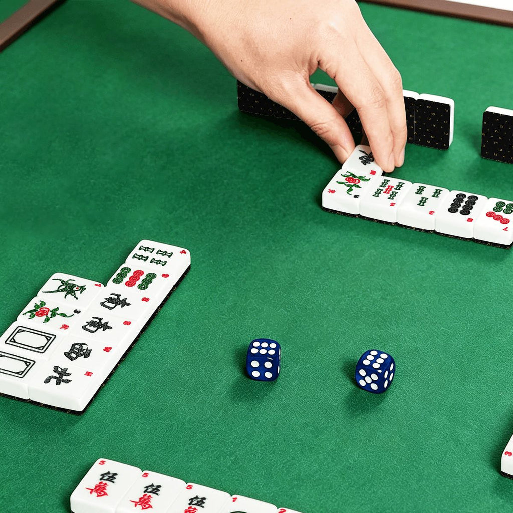 The Signature Set | Black & Gold Monogram American Mahjong