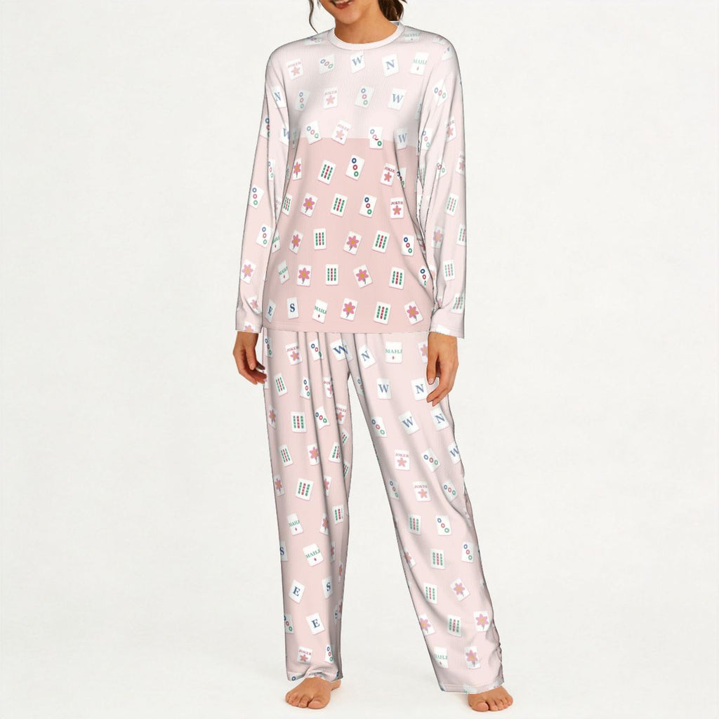 Mahj Tile Pajama Set | Women's Long Sleeve – Elite Mahjong Co.