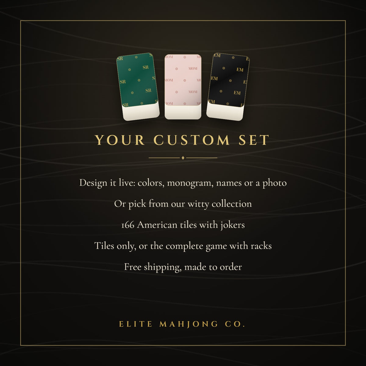 What's included with your custom set